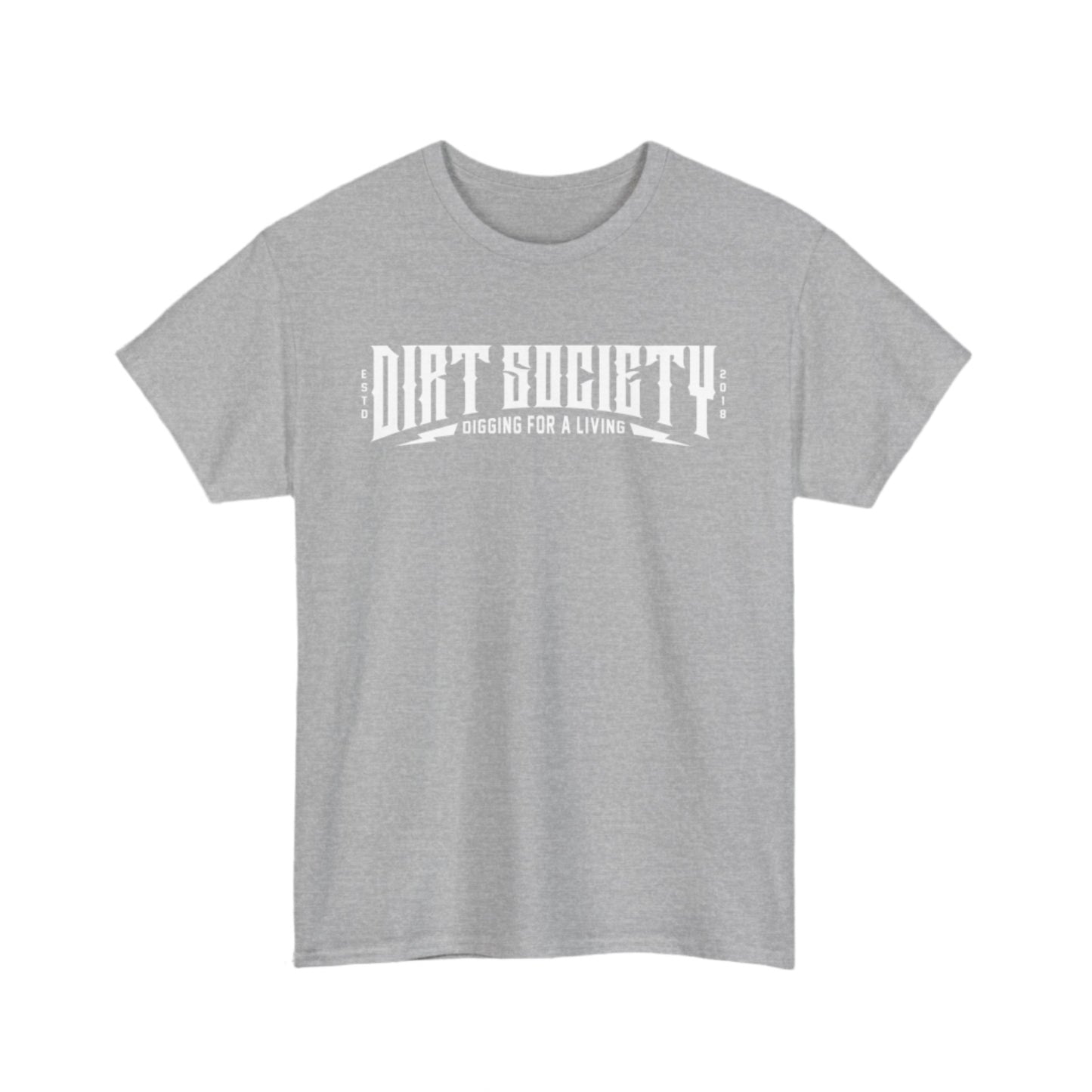 Full Front Dirt Society Logo Heavy Cotton Tee
