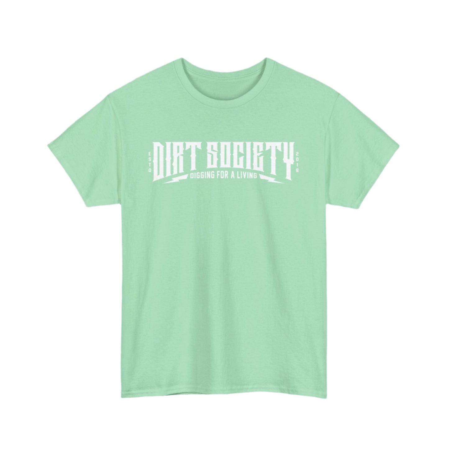 Full Front Dirt Society Logo Heavy Cotton Tee