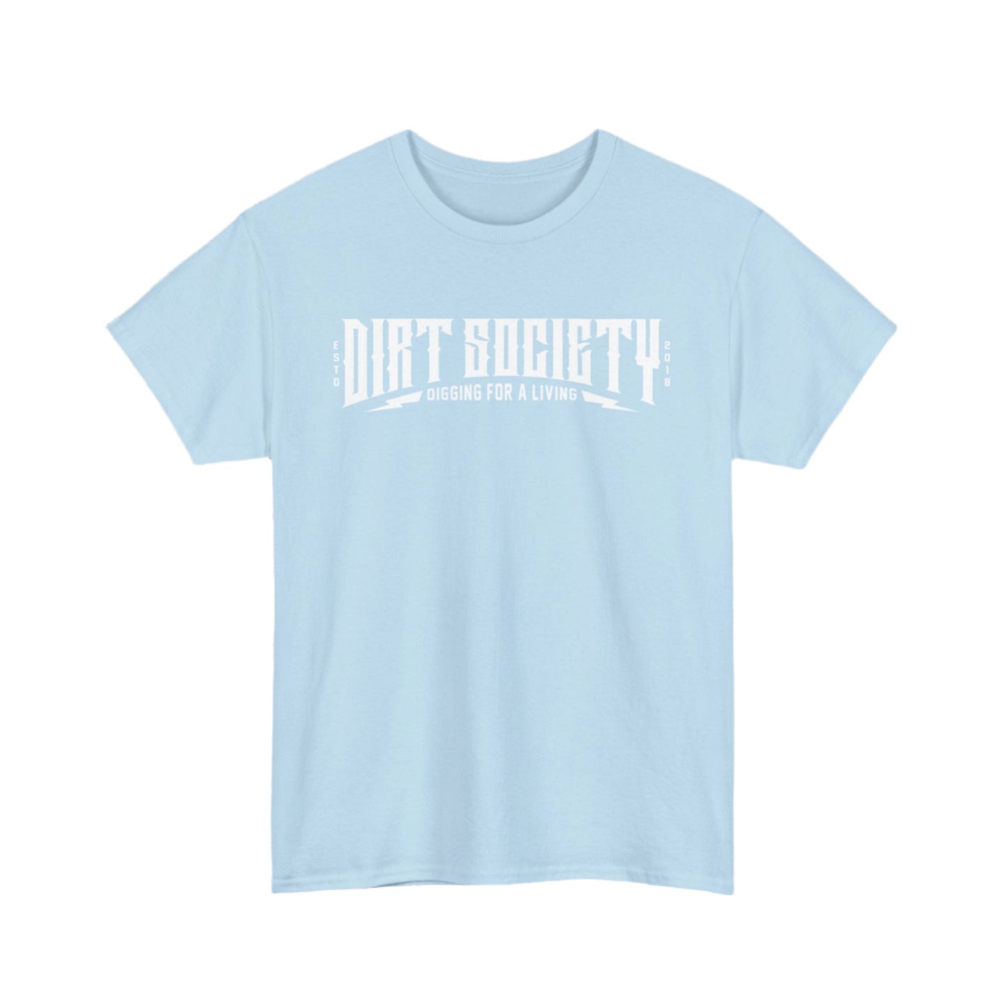 Full Front Dirt Society Logo Heavy Cotton Tee