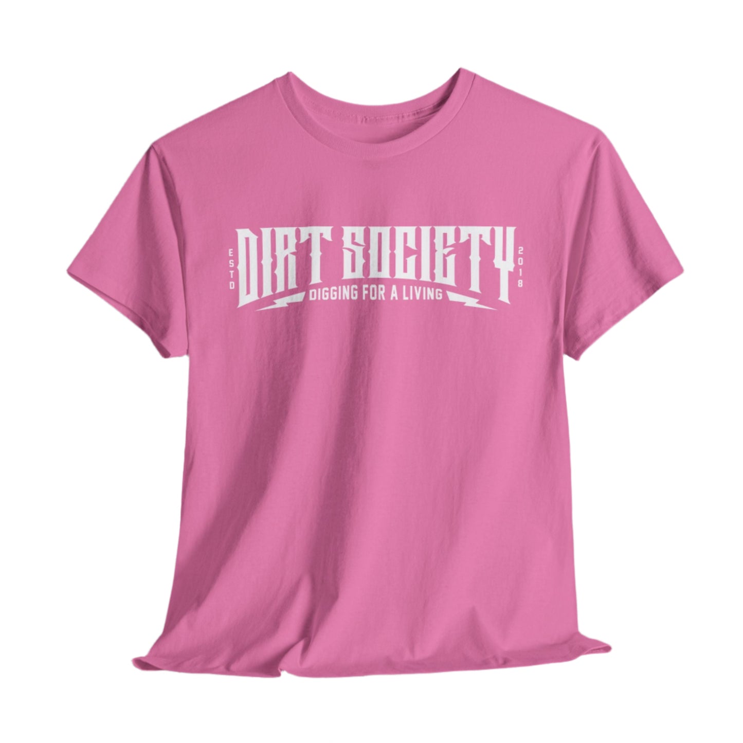 Full Front Dirt Society Logo Heavy Cotton Tee