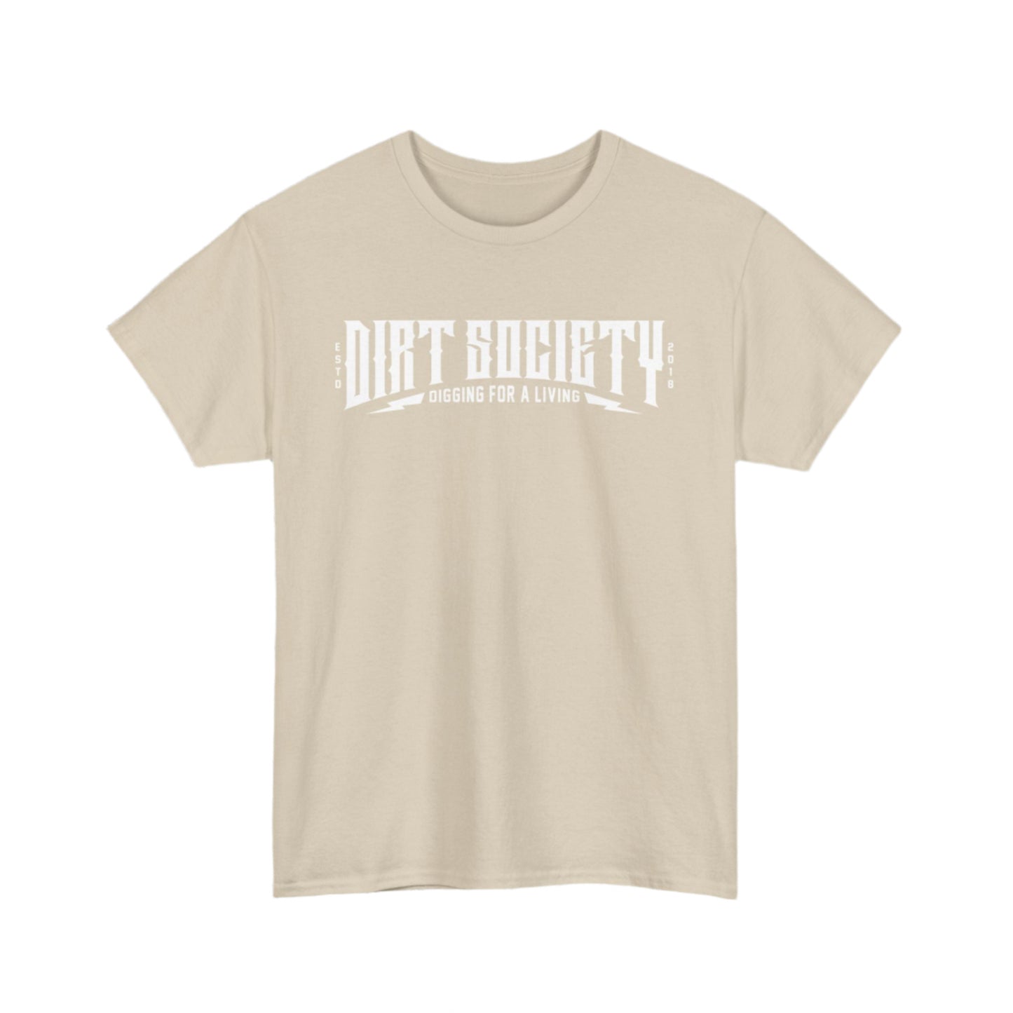 Full Front Dirt Society Logo Heavy Cotton Tee