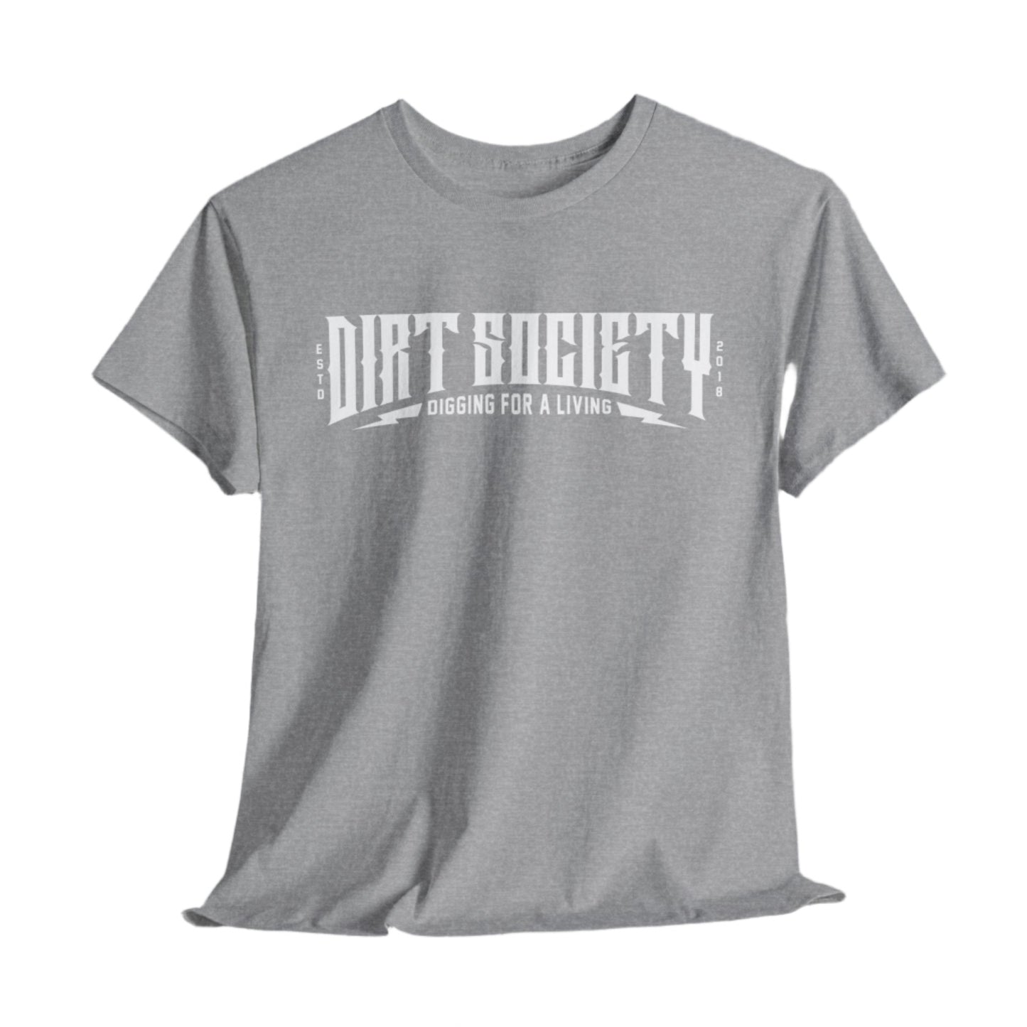 Full Front Dirt Society Logo Heavy Cotton Tee