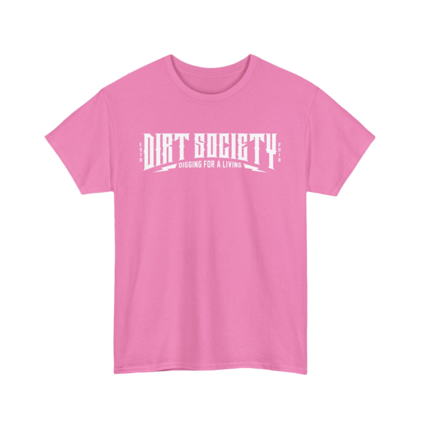 Full Front Dirt Society Logo Heavy Cotton Tee