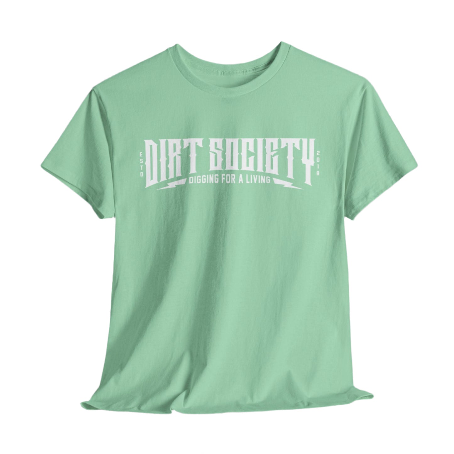 Full Front Dirt Society Logo Heavy Cotton Tee