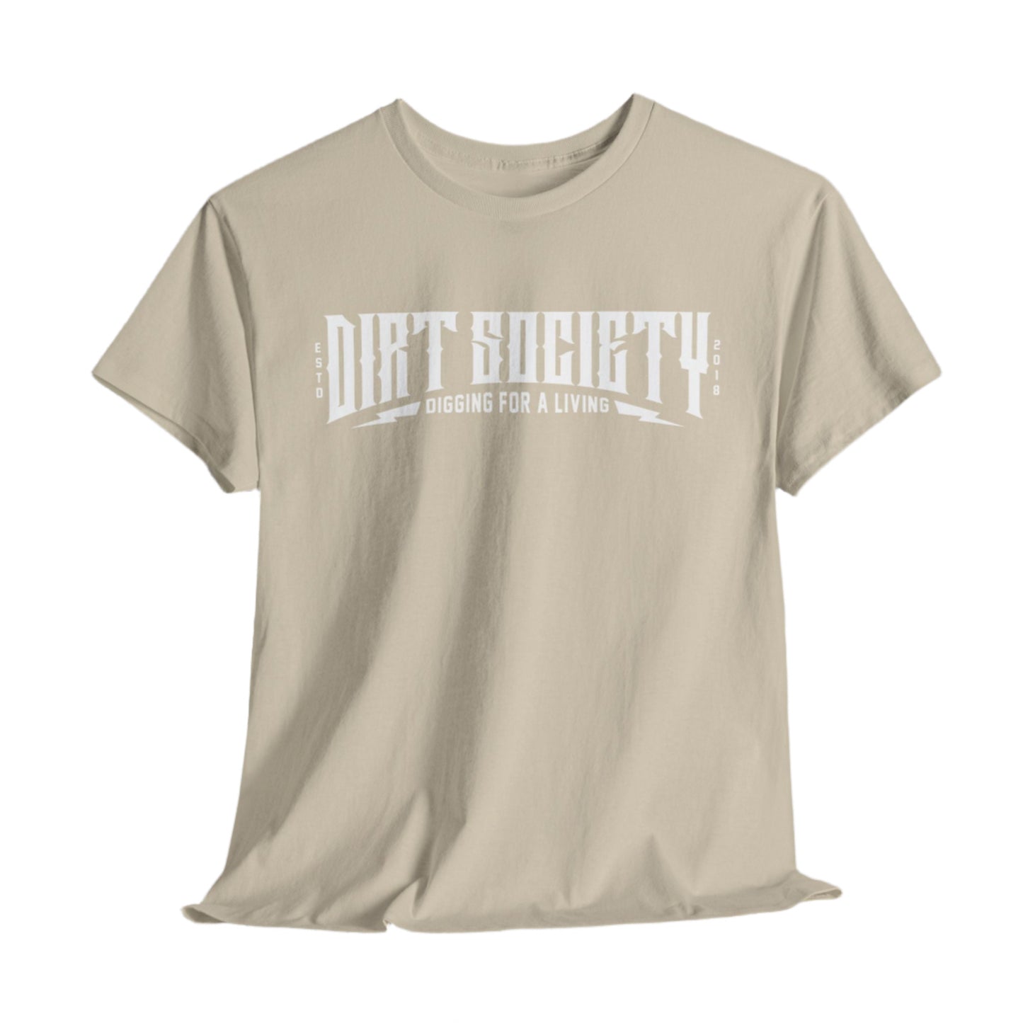 Full Front Dirt Society Logo Heavy Cotton Tee