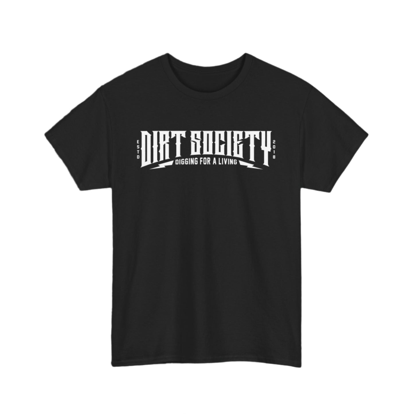 Full Front Dirt Society Logo Heavy Cotton Tee