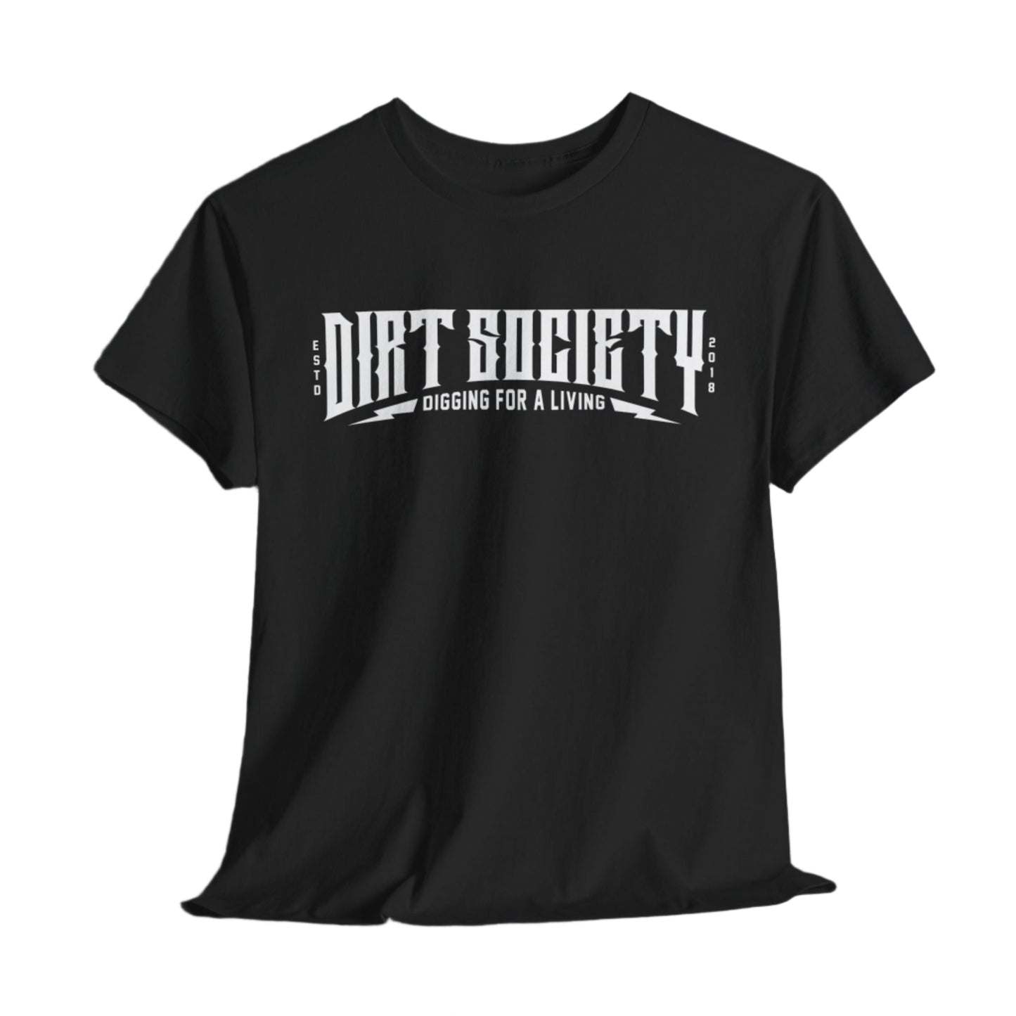 Full Front Dirt Society Logo Heavy Cotton Tee