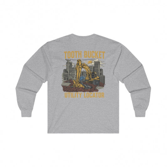 Tooth Bucket Utility Locator Long Sleeve Tee