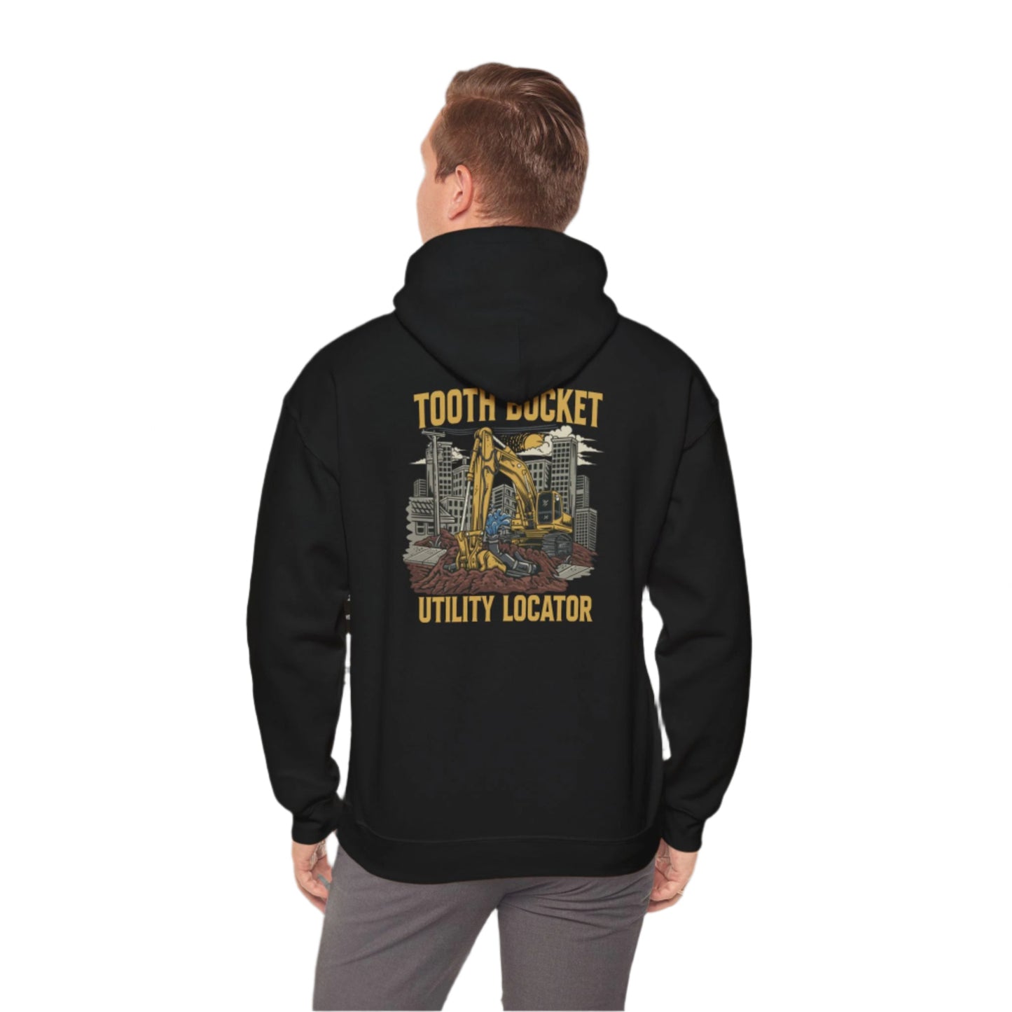 Tooth Bucket Utility Locator-Heavy Blend™ Hooded Sweatshirt