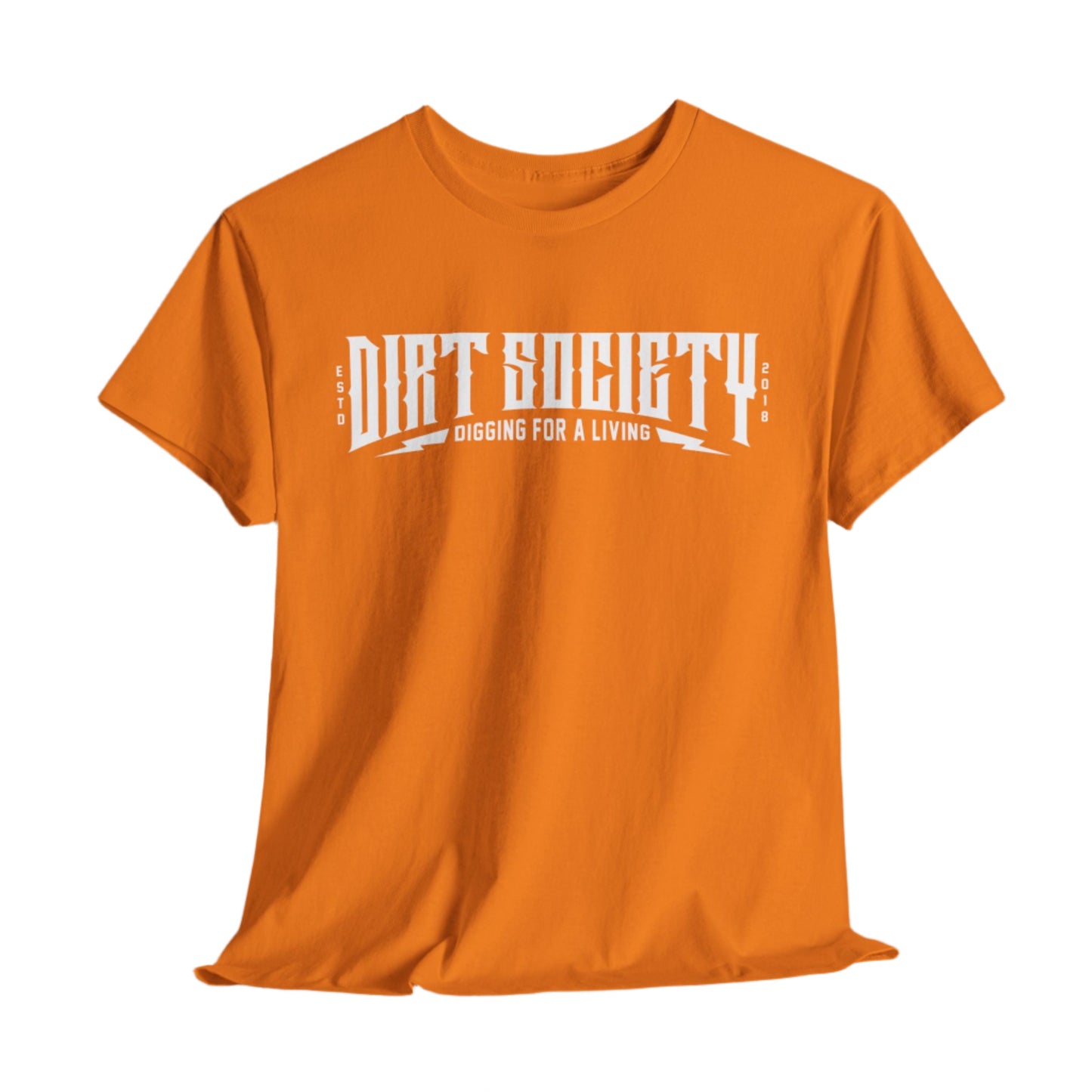 Full Front Dirt Society Logo Heavy Cotton Tee