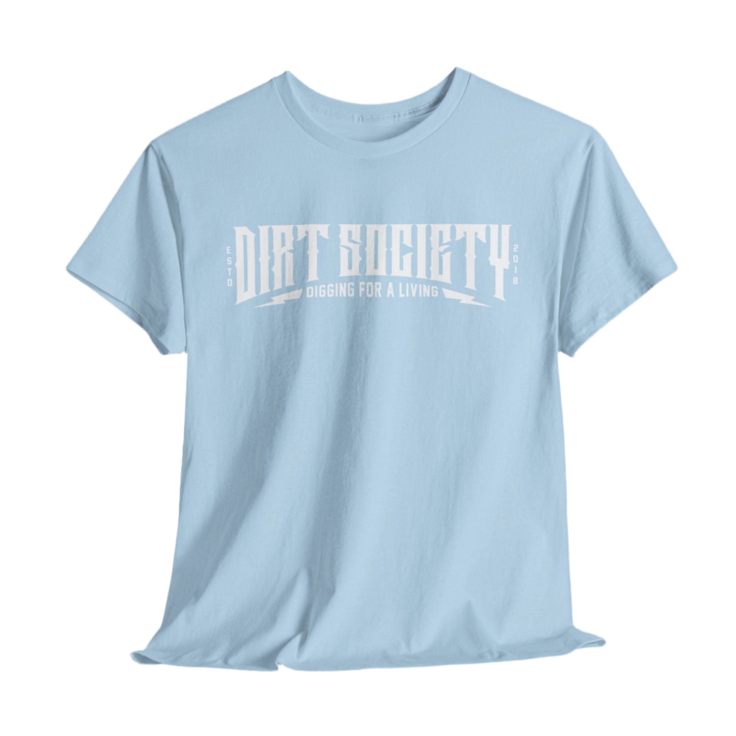 Full Front Dirt Society Logo Heavy Cotton Tee