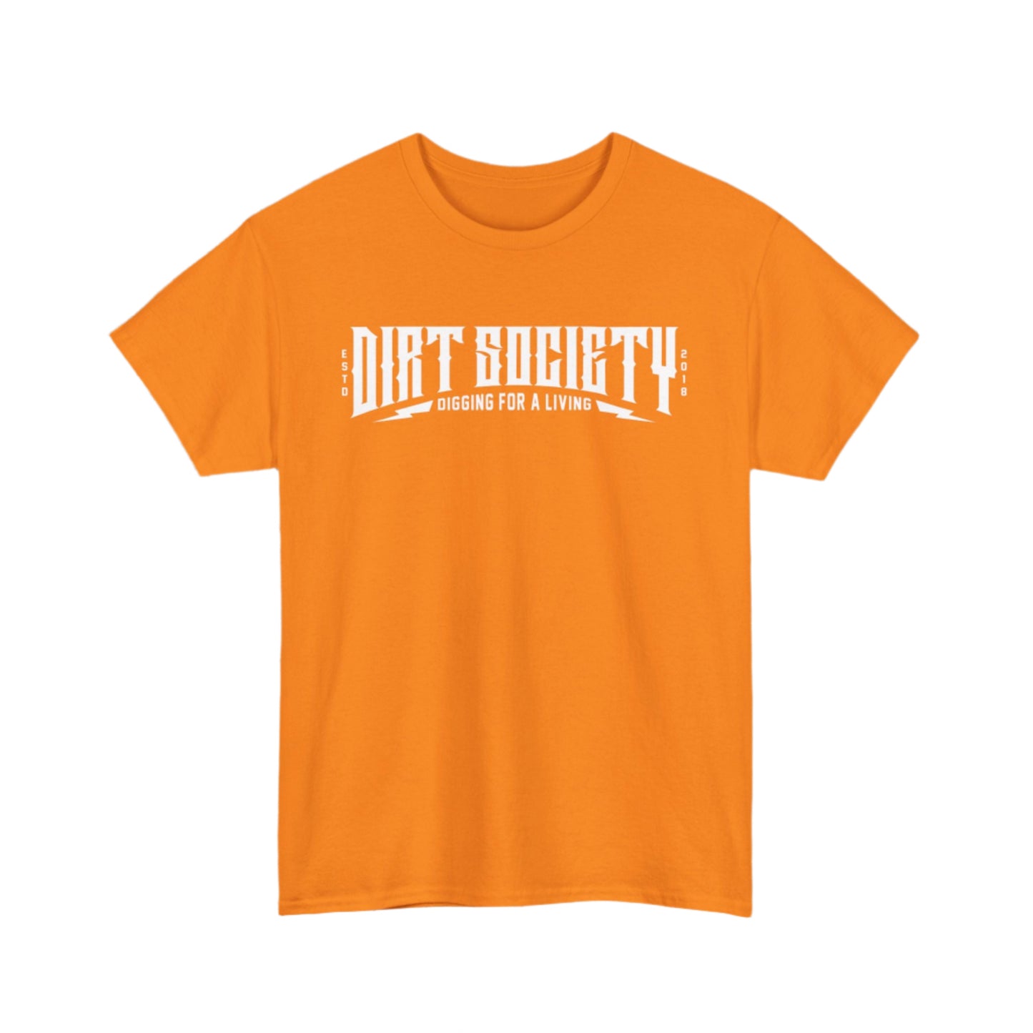 Full Front Dirt Society Logo Heavy Cotton Tee