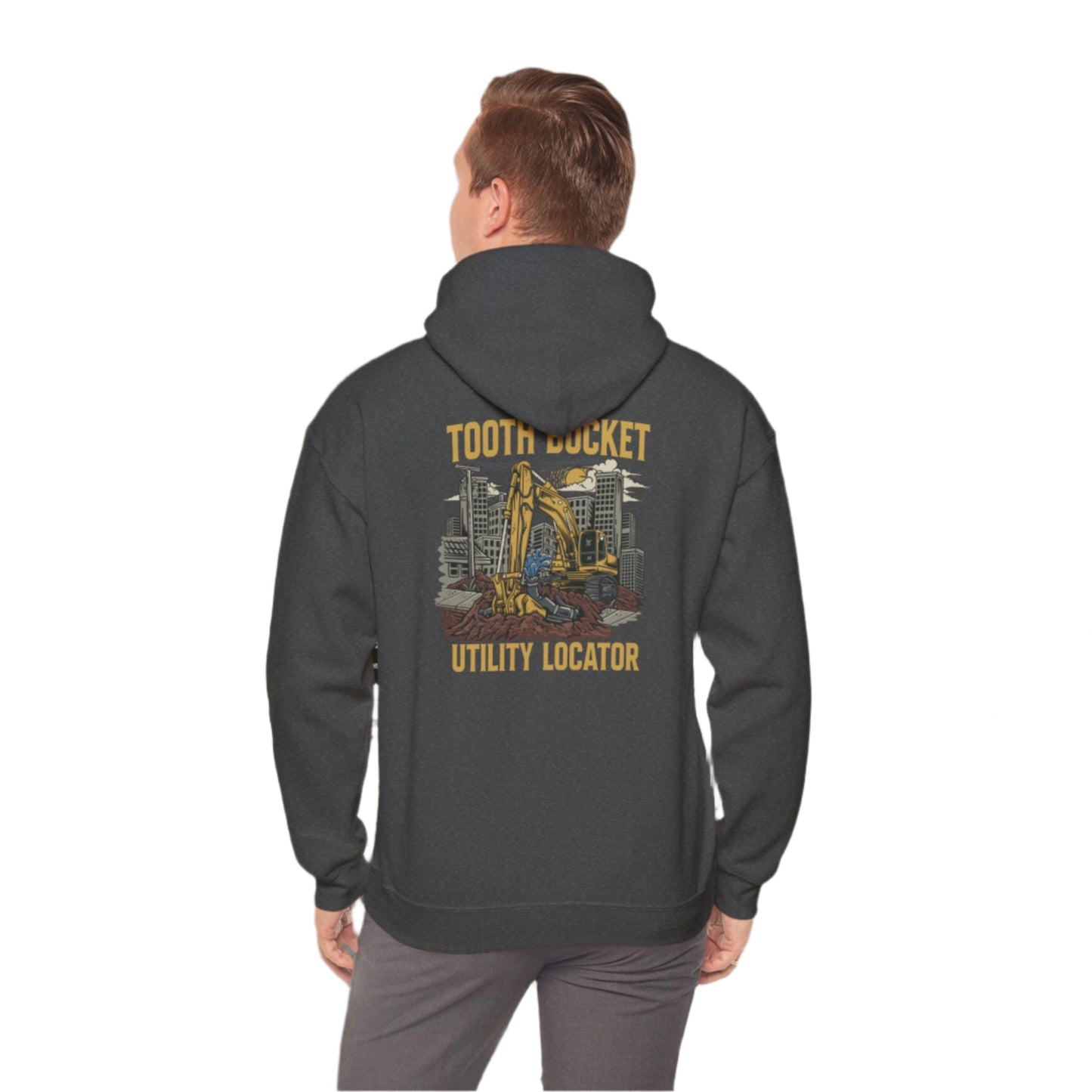 Tooth Bucket Utility Locator-Heavy Blend™ Hooded Sweatshirt