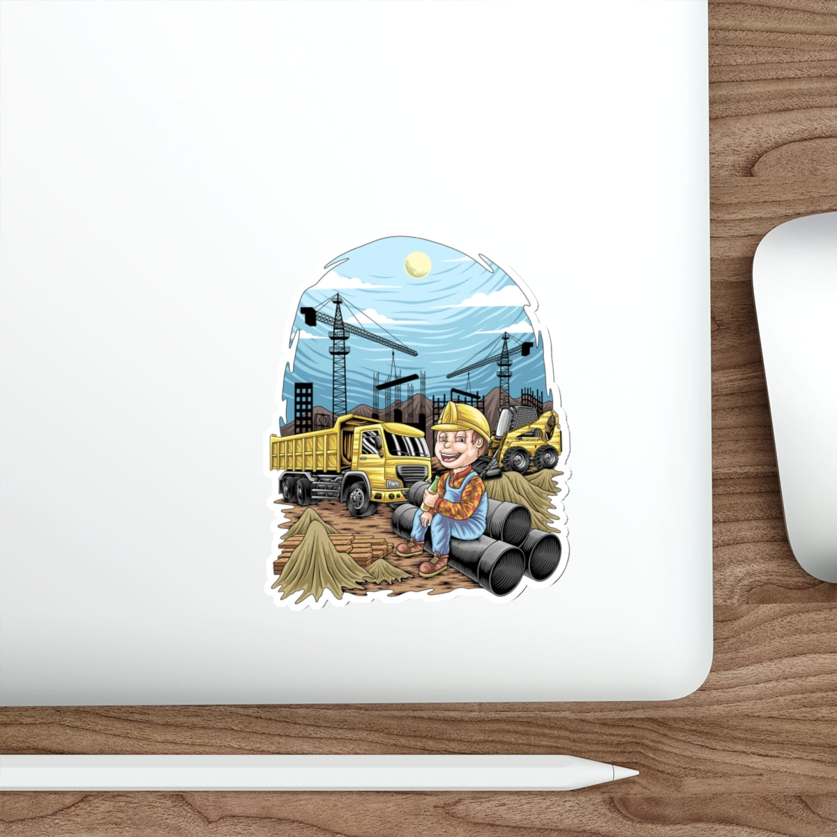 Drunk Bob the Builder Die-Cut Stickers | Dirt Society