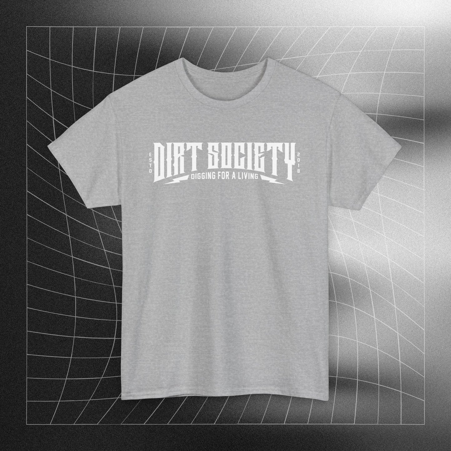 Full Front Dirt Society Logo Heavy Cotton Tee