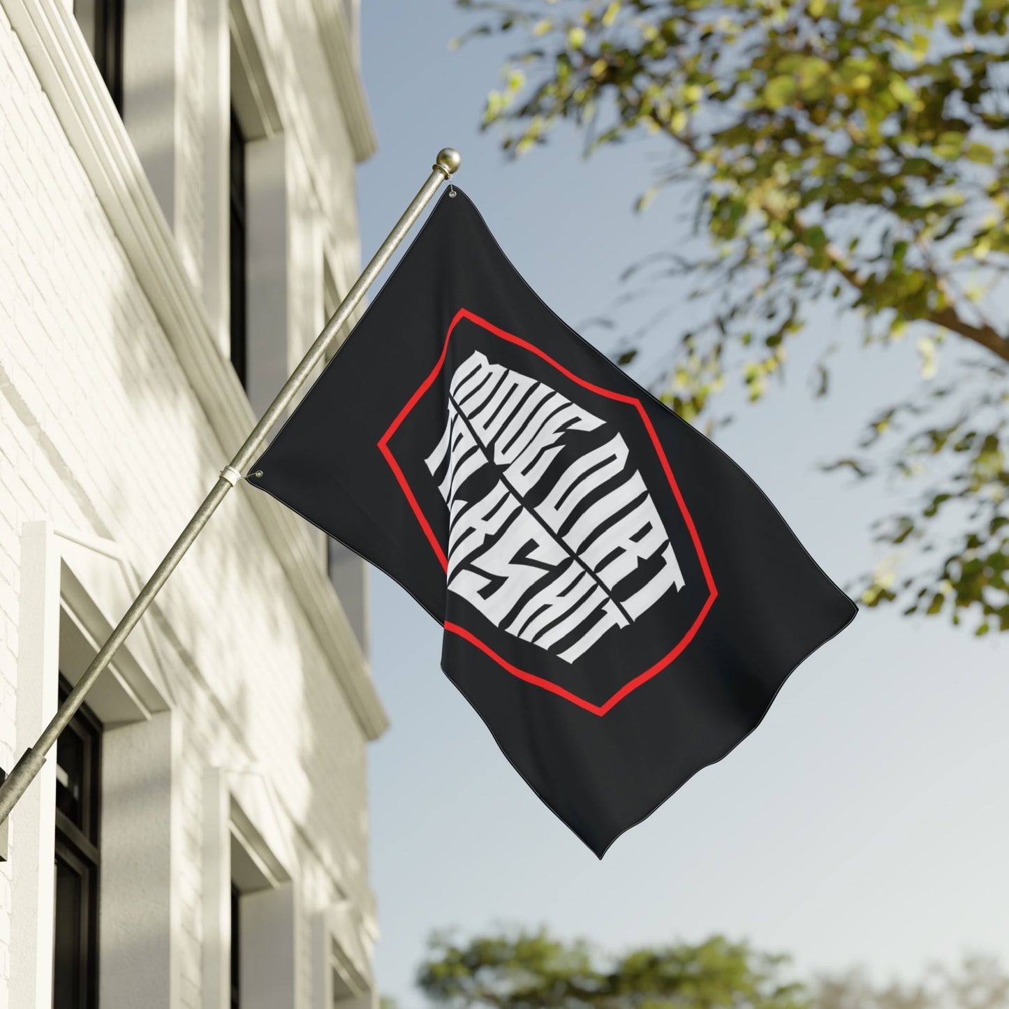 Double-Sided Flag: Move Dirt Talk Shit