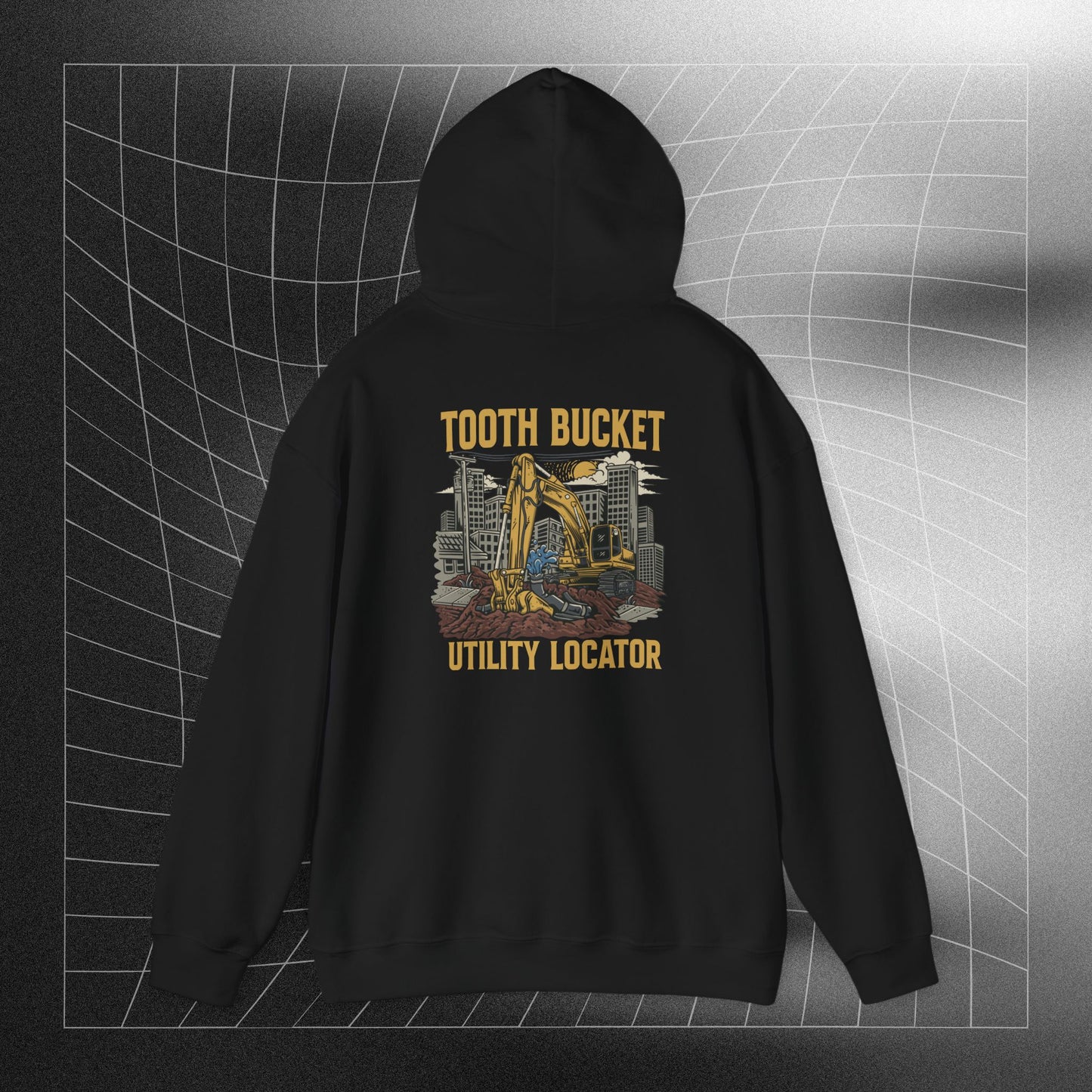 Tooth Bucket Utility Locator-Heavy Blend™ Hooded Sweatshirt