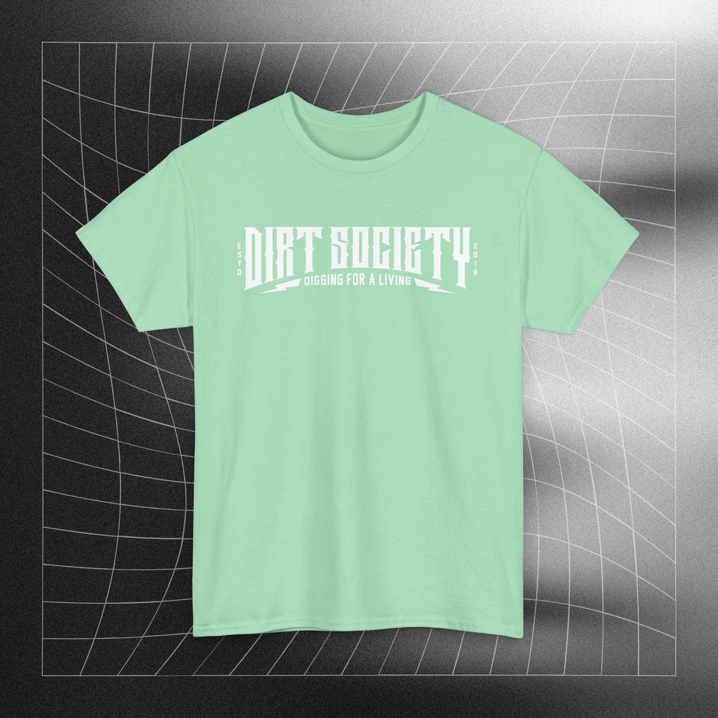 Full Front Dirt Society Logo Heavy Cotton Tee