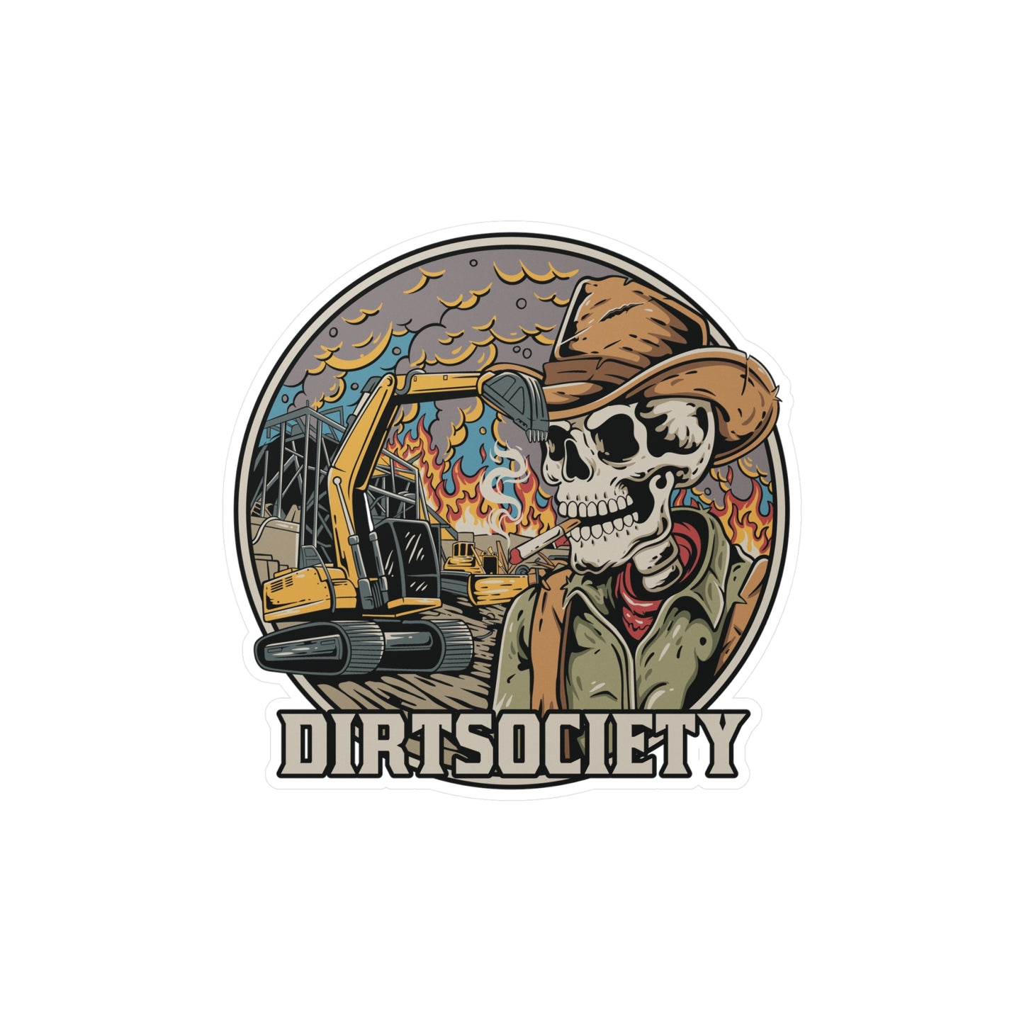 Dirt Society Vinyl Decal | Water & Scratch Resistant