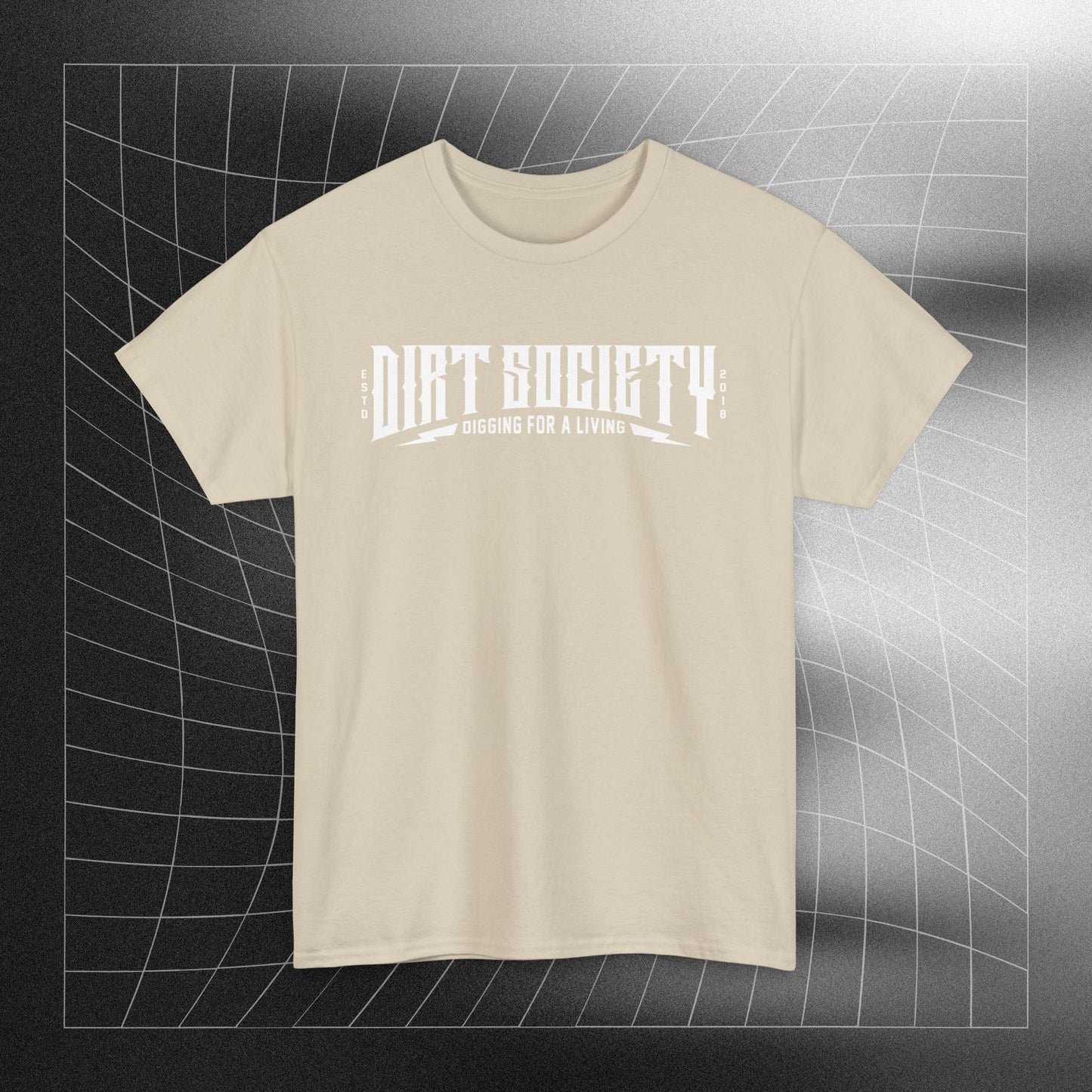 Full Front Dirt Society Logo Heavy Cotton Tee