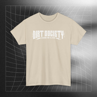 Full Front Dirt Society Logo Heavy Cotton Tee