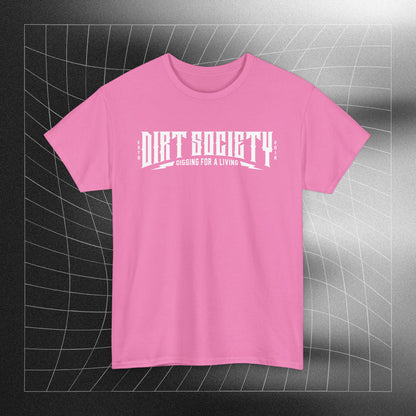 Full Front Dirt Society Logo Heavy Cotton Tee