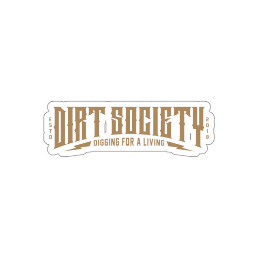 Dirt Society Logo Die-Cut Stickers | Water-Resistant | Dirt Society