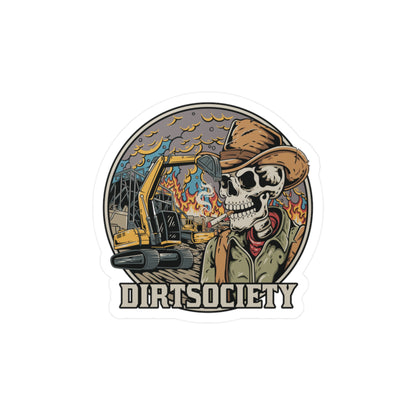 Dirt Society Vinyl Decal | Water & Scratch Resistant