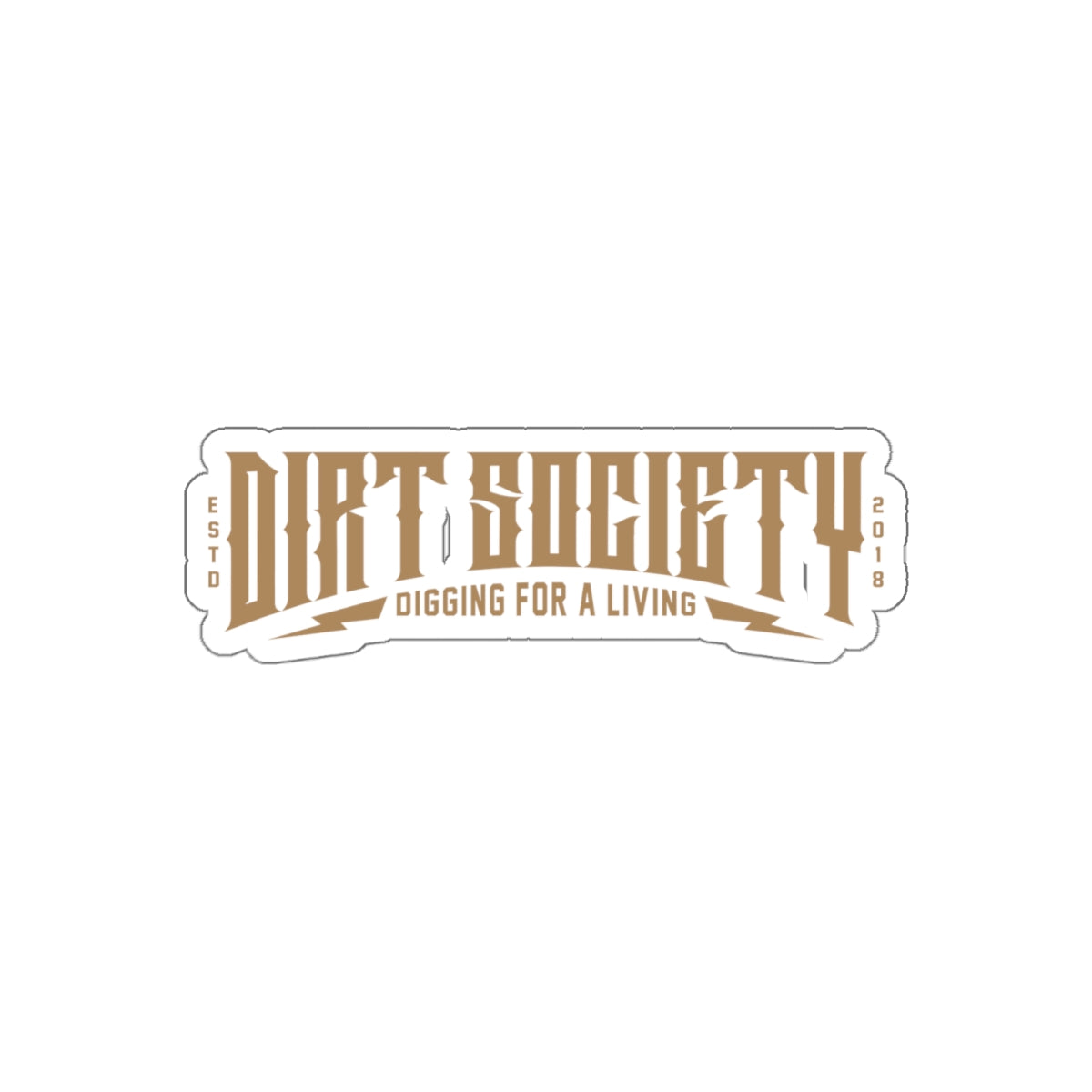 Dirt Society Logo Die-Cut Stickers | Water-Resistant