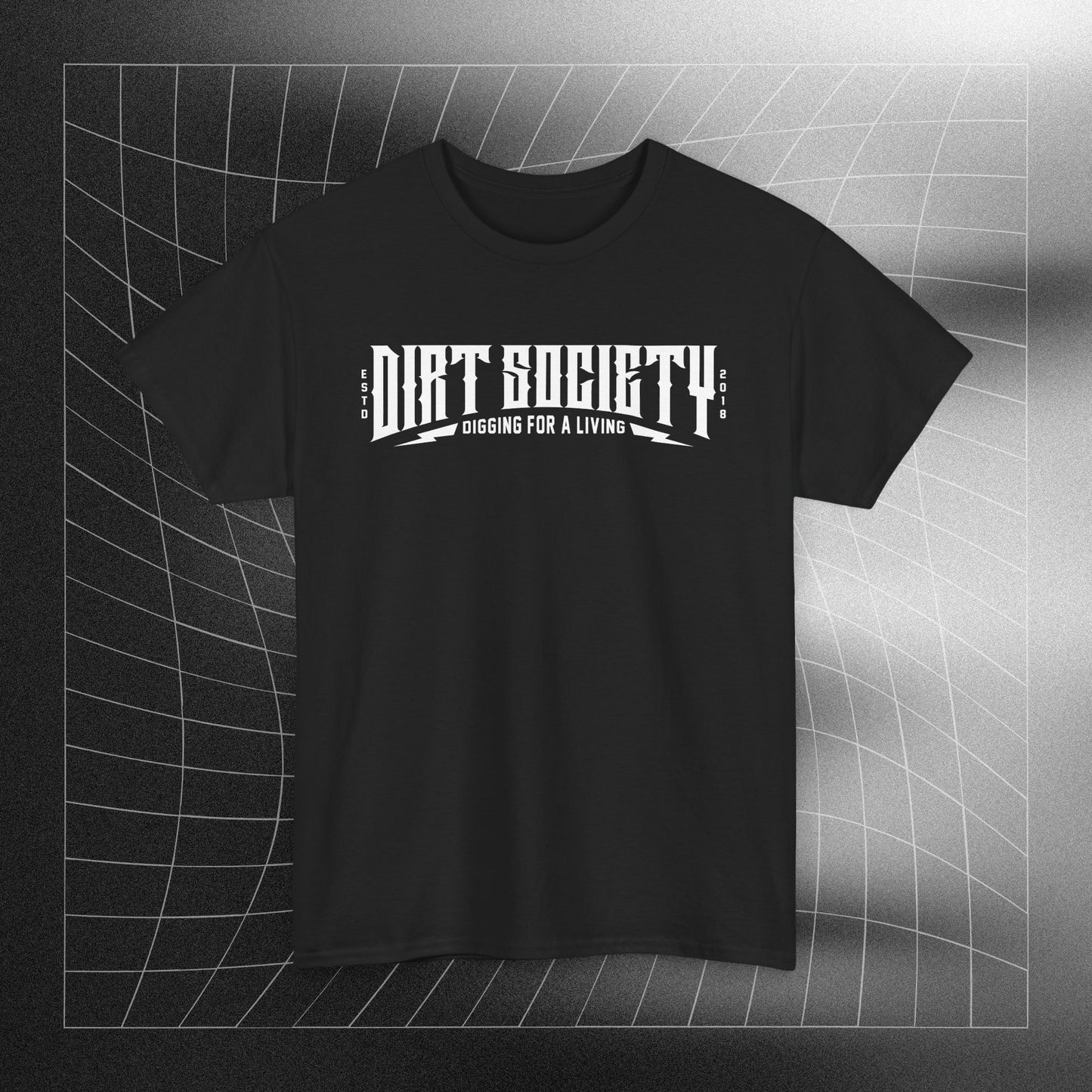 Full Front Dirt Society Logo Heavy Cotton Tee