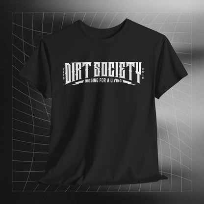 Full Front Dirt Society Logo Heavy Cotton Tee