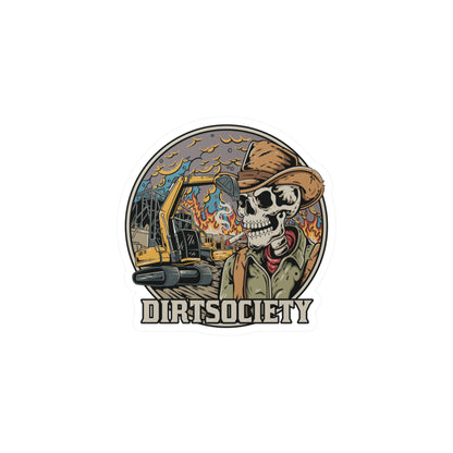 Dirt Society Vinyl Decal | Water & Scratch Resistant