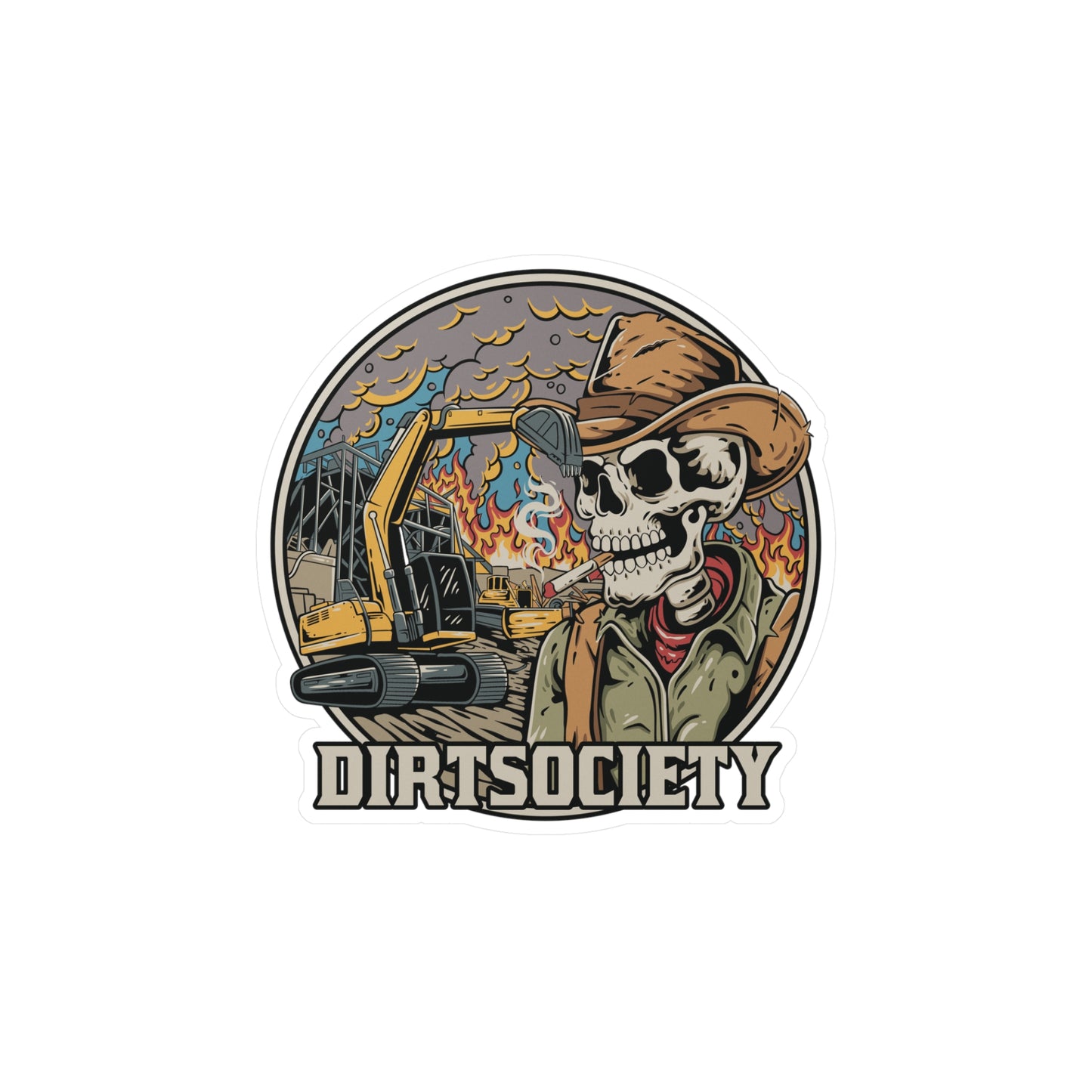 Dirt Society Vinyl Decal | Water & Scratch Resistant