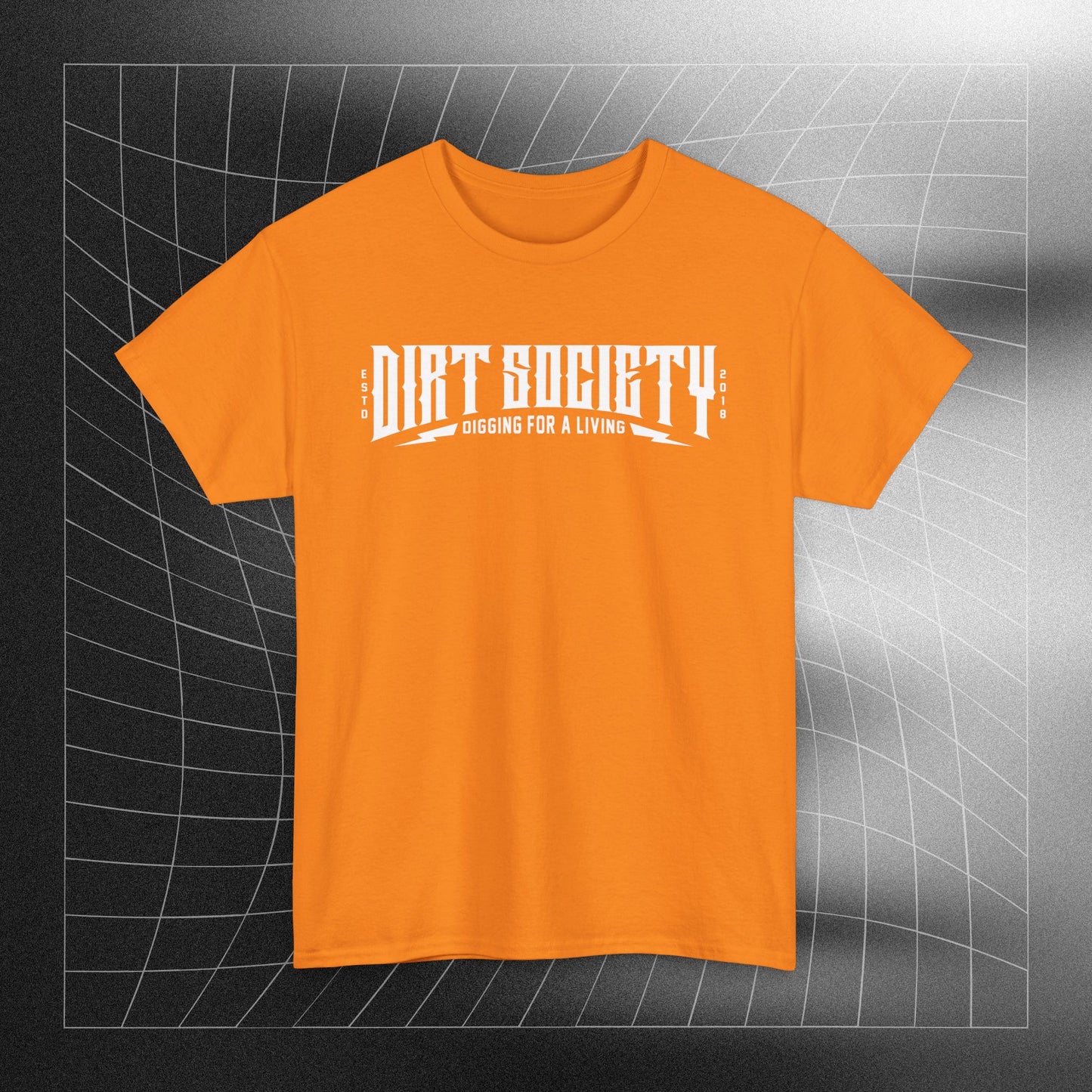 Full Front Dirt Society Logo Heavy Cotton Tee