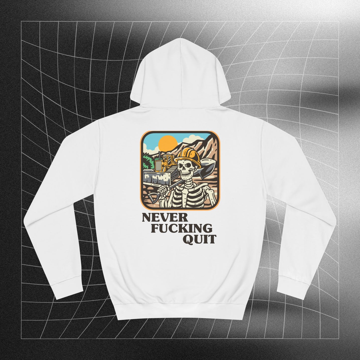 Never Quit-Unisex College Hoodie